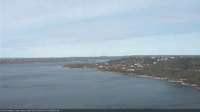 Lake Travis webcam, March 15, 2019 10:00 AM CT
