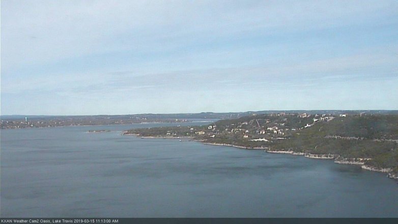 Lake Travis webcam, March 15, 2019 10:15 AM CT