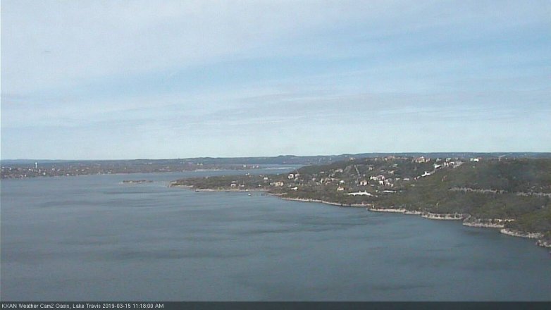 Lake Travis webcam, March 15, 2019 10:20 AM CT