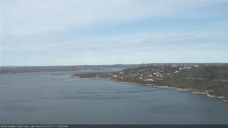 Lake Travis webcam, March 15, 2019 10:25 AM CT