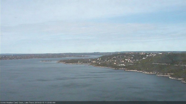 Lake Travis webcam, March 15, 2019 10:35 AM CT