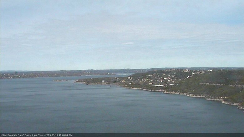 Lake Travis webcam, March 15, 2019 10:45 AM CT