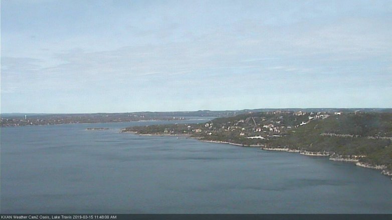 Lake Travis webcam, March 15, 2019 10:50 AM CT