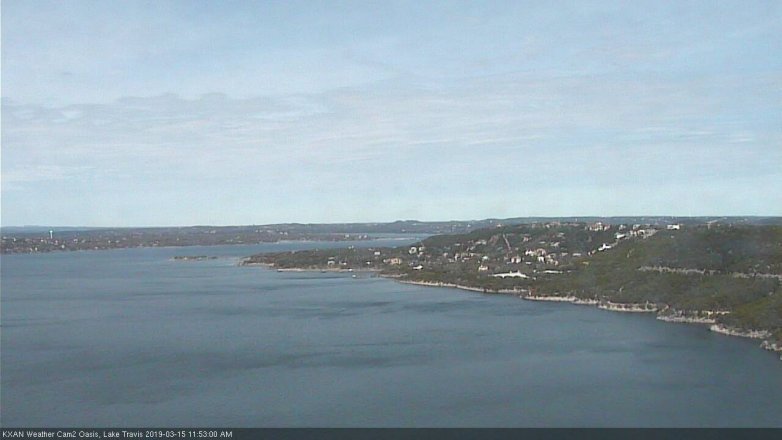 Lake Travis webcam, March 15, 2019 10:55 AM CT