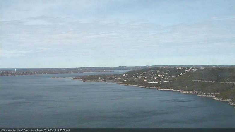 Lake Travis webcam, March 15, 2019 11:00 AM CT