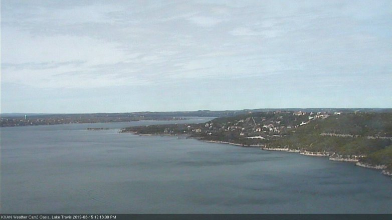 Lake Travis webcam, March 15, 2019 11:20 AM CT