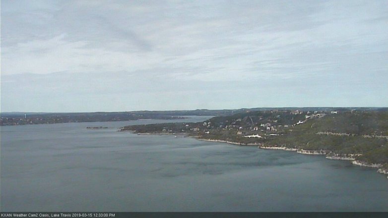 Lake Travis webcam, March 15, 2019 11:35 AM CT