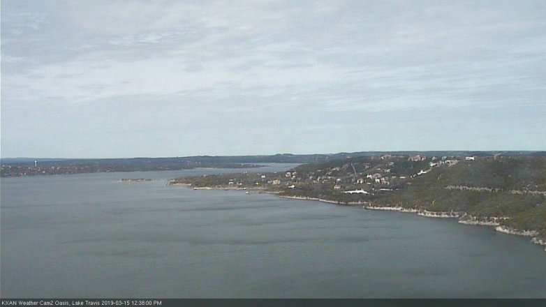 Lake Travis webcam, March 15, 2019 11:40 AM CT