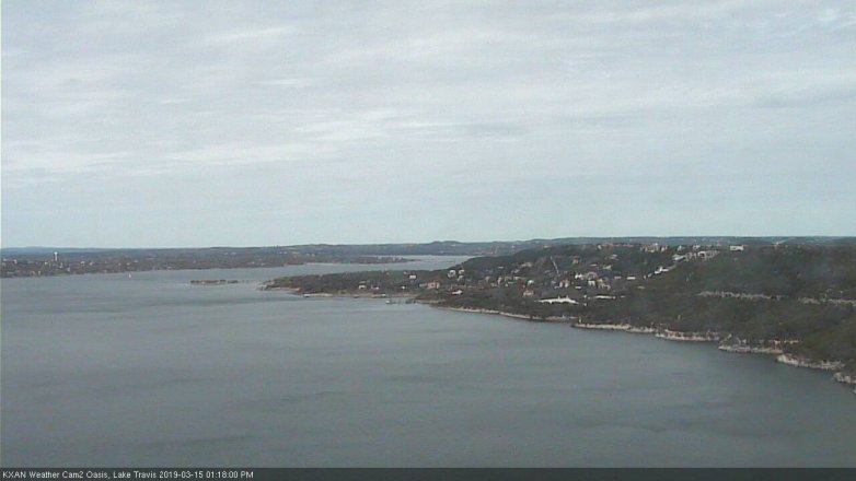 Lake Travis webcam, March 15, 2019 12:20 PM CT
