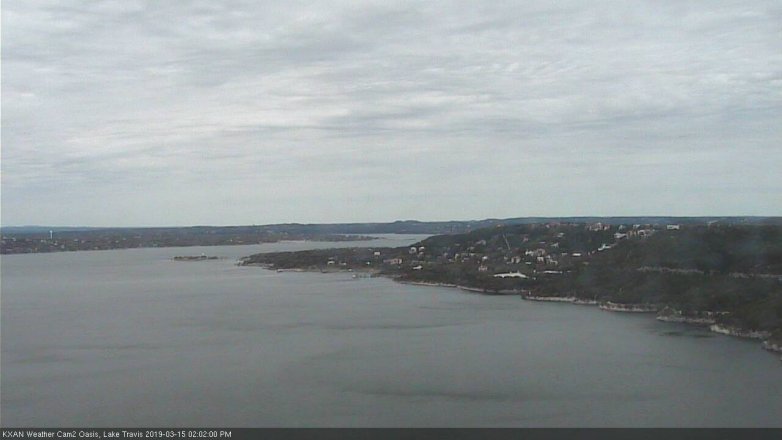 Lake Travis webcam, March 15, 2019 1:05 PM CT