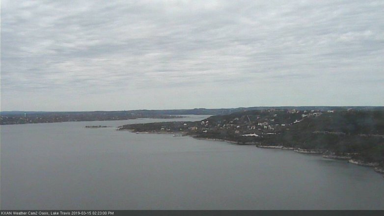 Lake Travis webcam, March 15, 2019 1:25 PM CT