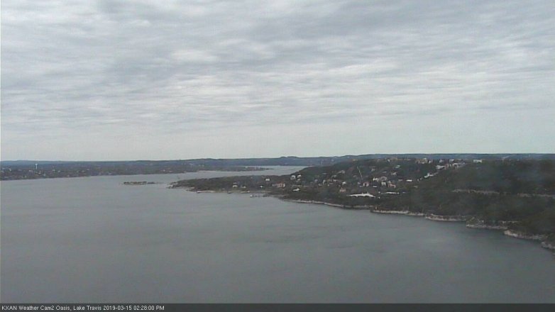 Lake Travis webcam, March 15, 2019 1:30 PM CT