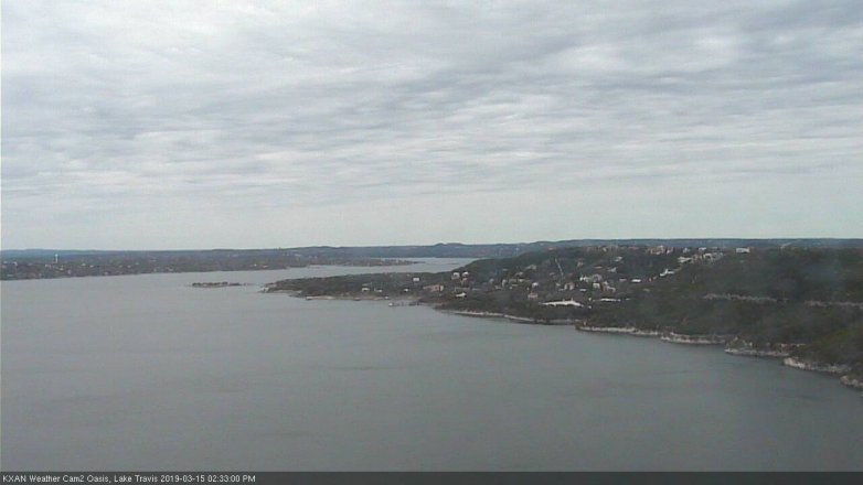 Lake Travis webcam, March 15, 2019 1:35 PM CT