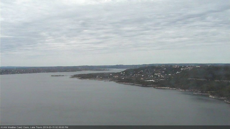 Lake Travis webcam, March 15, 2019 1:40 PM CT