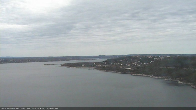 Lake Travis webcam, March 15, 2019 1:45 PM CT