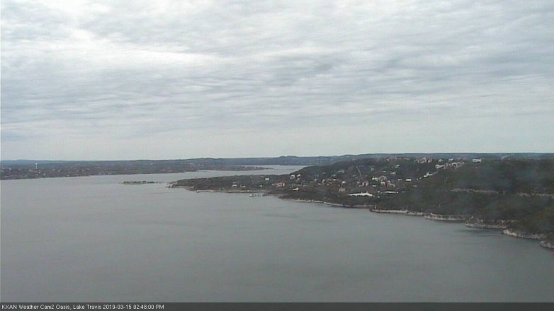 Lake Travis webcam, March 15, 2019 1:50 PM CT