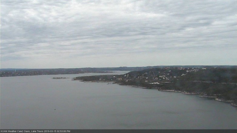 Lake Travis webcam, March 15, 2019 1:55 PM CT