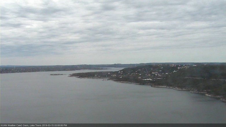 Lake Travis webcam, March 15, 2019 2:10 PM CT