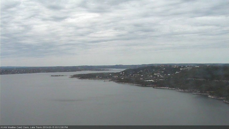 Lake Travis webcam, March 15, 2019 2:15 PM CT