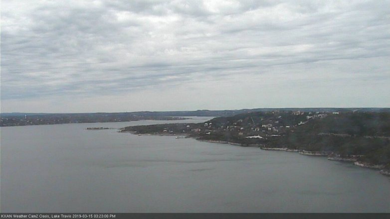 Lake Travis webcam, March 15, 2019 2:25 PM CT