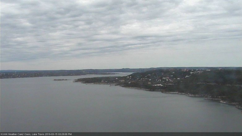 Lake Travis webcam, March 15, 2019 2:30 PM CT
