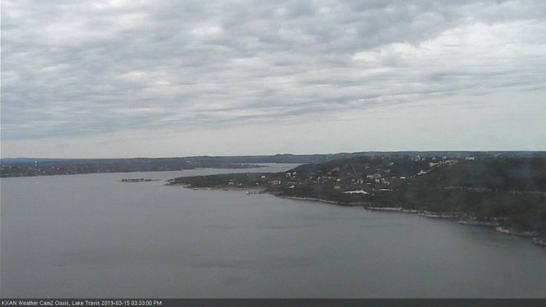 Lake Travis webcam, March 15, 2019 2:35 PM CT