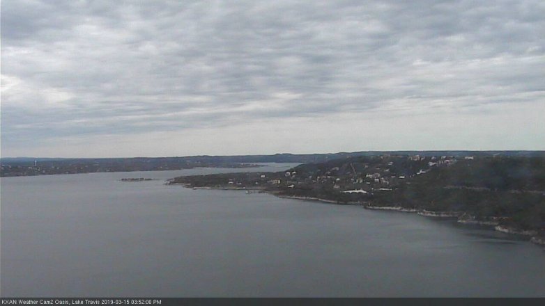 Lake Travis webcam, March 15, 2019 2:55 PM CT