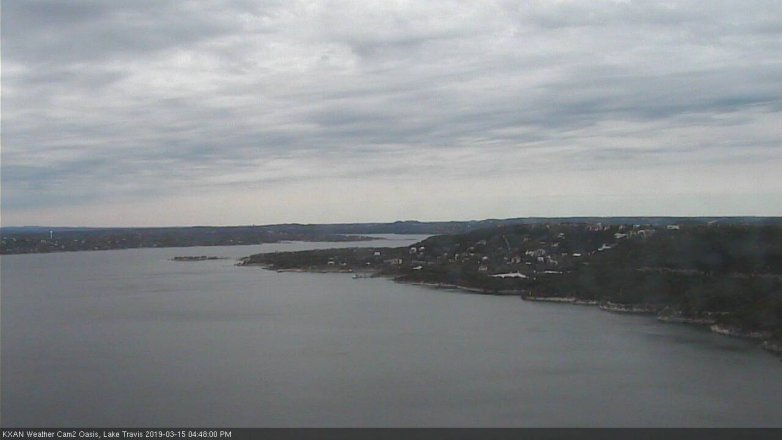 Lake Travis webcam, March 15, 2019 3:50 PM CT