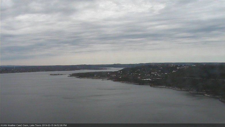 Lake Travis webcam, March 15, 2019 3:55 PM CT
