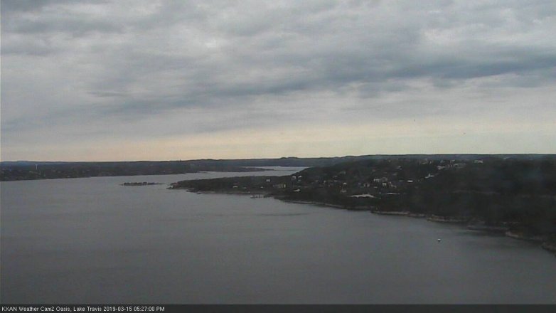 Lake Travis webcam, March 15, 2019 4:30 PM CT