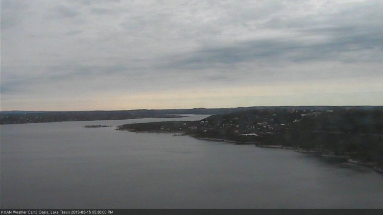 Lake Travis webcam, March 15, 2019 4:40 PM CT