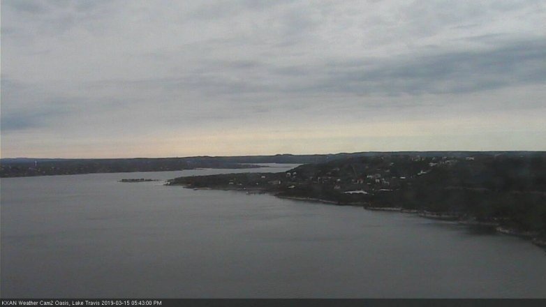 Lake Travis webcam, March 15, 2019 4:45 PM CT