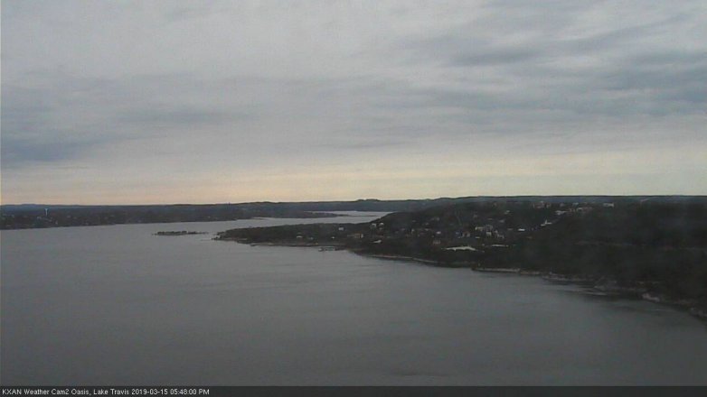 Lake Travis webcam, March 15, 2019 4:50 PM CT