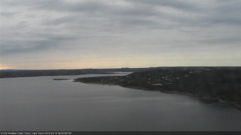 Lake Travis webcam, March 15, 2019 5:05 PM CT