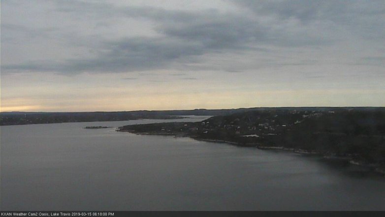 Lake Travis webcam, March 15, 2019 5:20 PM CT