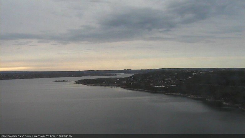 Lake Travis webcam, March 15, 2019 5:25 PM CT