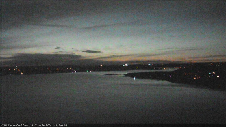 Lake Travis webcam, March 15, 2019 7:20 PM CT