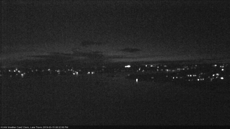 Lake Travis webcam, March 15, 2019 7:35 PM CT