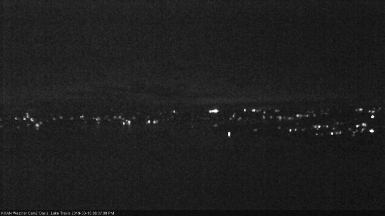 Lake Travis webcam, March 15, 2019 7:40 PM CT