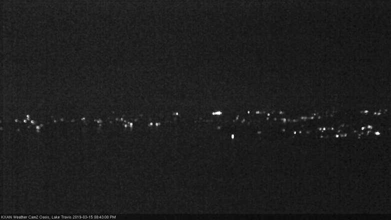 Lake Travis webcam, March 15, 2019 7:45 PM CT