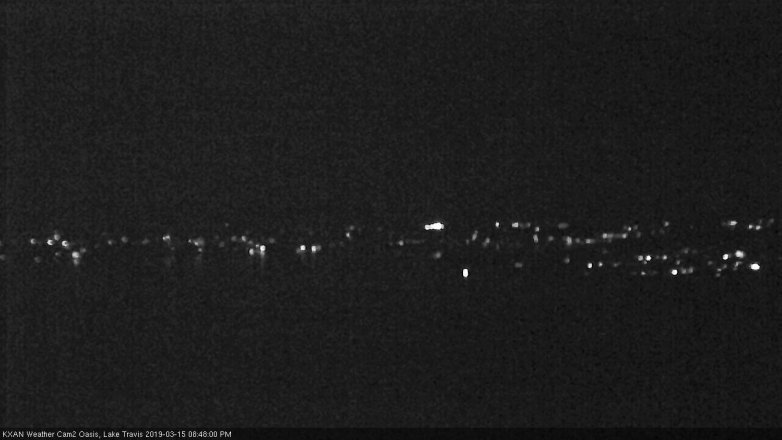 Lake Travis webcam, March 15, 2019 7:50 PM CT