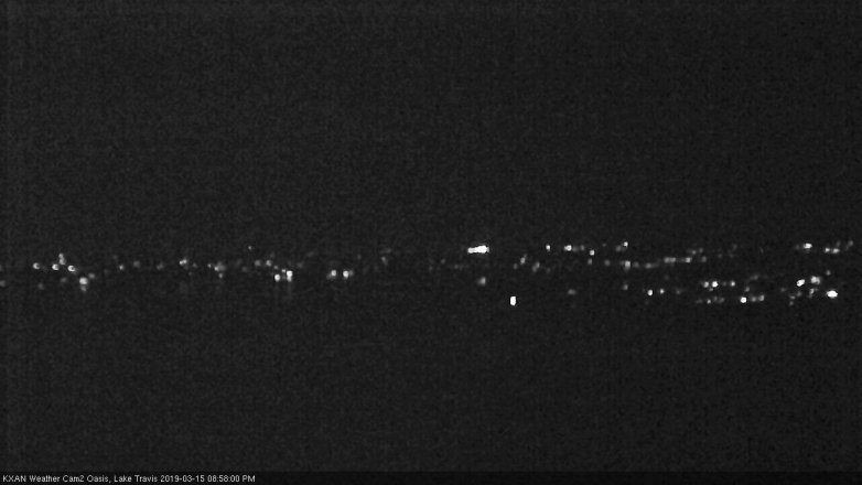 Lake Travis webcam, March 15, 2019 8:00 PM CT