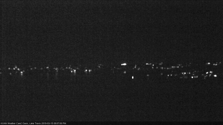 Lake Travis webcam, March 15, 2019 8:10 PM CT