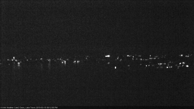 Lake Travis webcam, March 15, 2019 8:15 PM CT