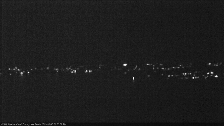 Lake Travis webcam, March 15, 2019 8:35 PM CT