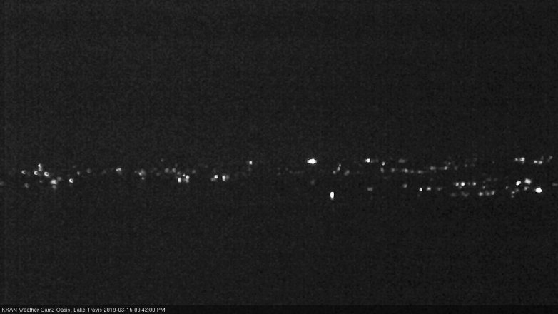 Lake Travis webcam, March 15, 2019 8:45 PM CT