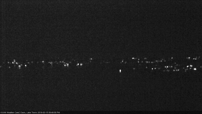 Lake Travis webcam, March 15, 2019 8:50 PM CT