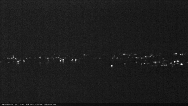 Lake Travis webcam, March 15, 2019 8:55 PM CT