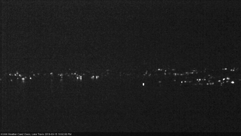 Lake Travis webcam, March 15, 2019 9:05 PM CT