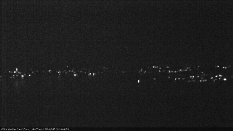 Lake Travis webcam, March 15, 2019 9:15 PM CT